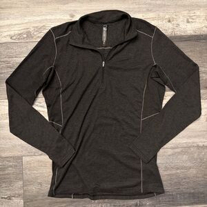 Kuhl Akkomplice 1/4 Zip Base Layer Mens Large Carbon Gray Korekontrol Layering